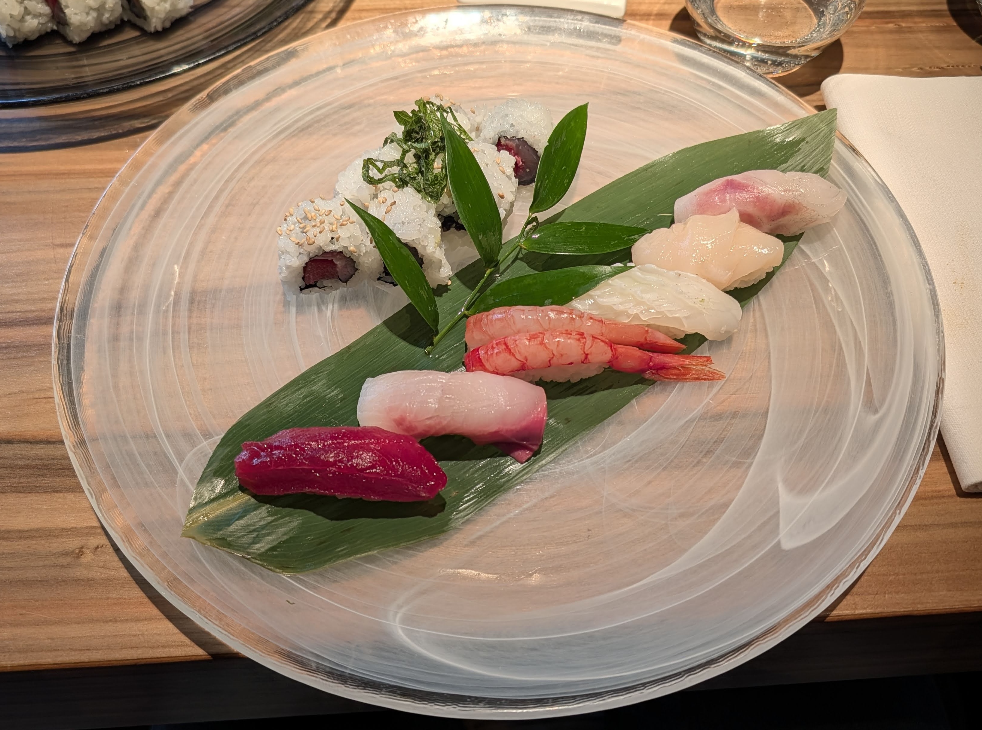 Beautifully plated sushi